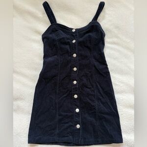 PacSun Navy Corduroy Jumper Dress size Small